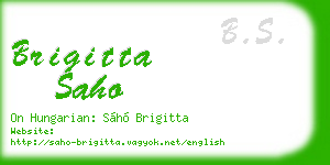 brigitta saho business card