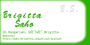 brigitta saho business card